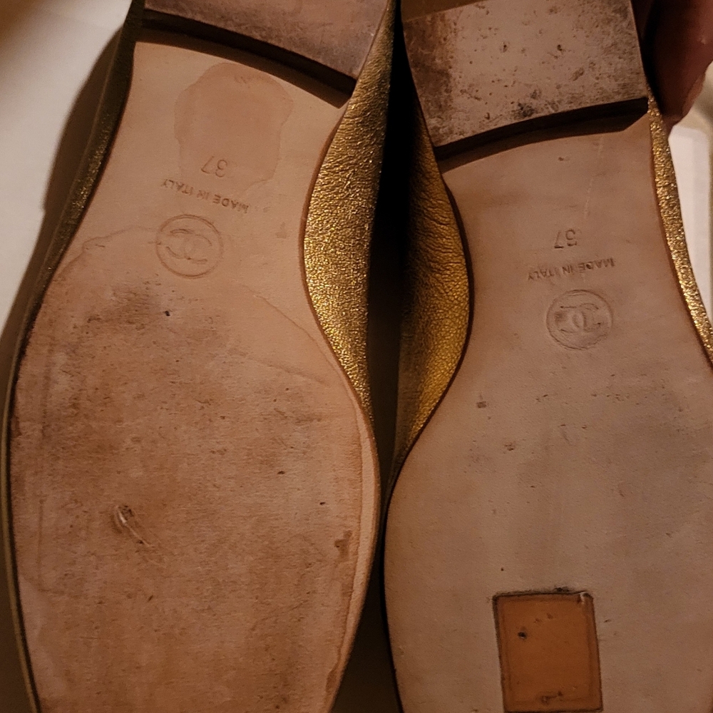 Rose metallic Coco Chanelle loafers. Size 37 - Picture 9 of 16